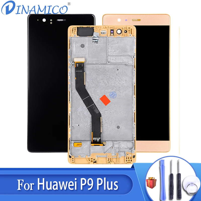 Dinamico Замена для huawei P9 PLus дисплей с сенсорной панелью стеклянный экран дигитайзер сборка 5,5 дюймов P9 Plus ЖК+ Инструменты