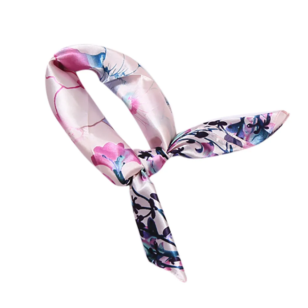 Бесплатная страусиный квадратный шарф повязка для волос деловой вечеринки