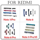 Новый боковой кнопочный ключ питания для Xiaomi Redmi Note 7 8 9 Pro 9S боковые кнопки запасные части для ремонта