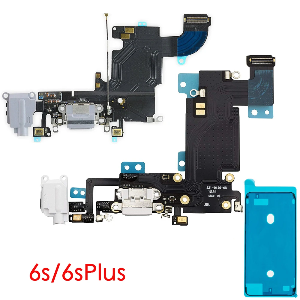 

Waterproof Sealing Adhesive + USB Charging Dock Port Flex Cable with Microphone for iPhone 6s 6S Plus mobile phone parts