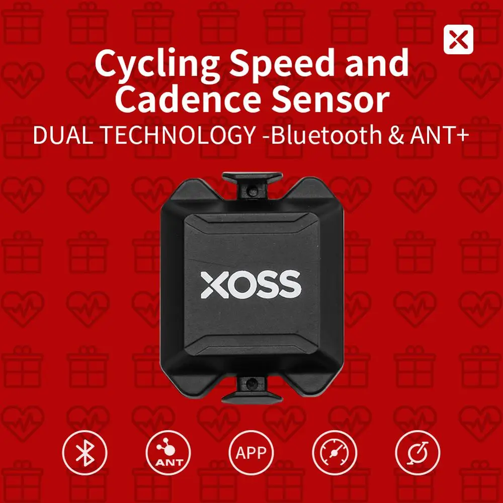 XOSS велосипедный компьютер, скорость и частота вращения муравья+ Bluetooth велосипед двойной датчик для Strava Garmin iGPSPORT Bryton