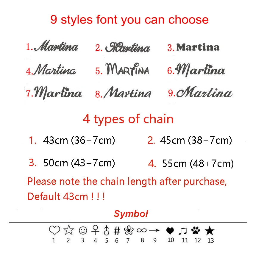 

Popular Custom Name Letter Necklace Stainless Steel Customize Jewelry collier Women Men Necklace Bijoux Gift