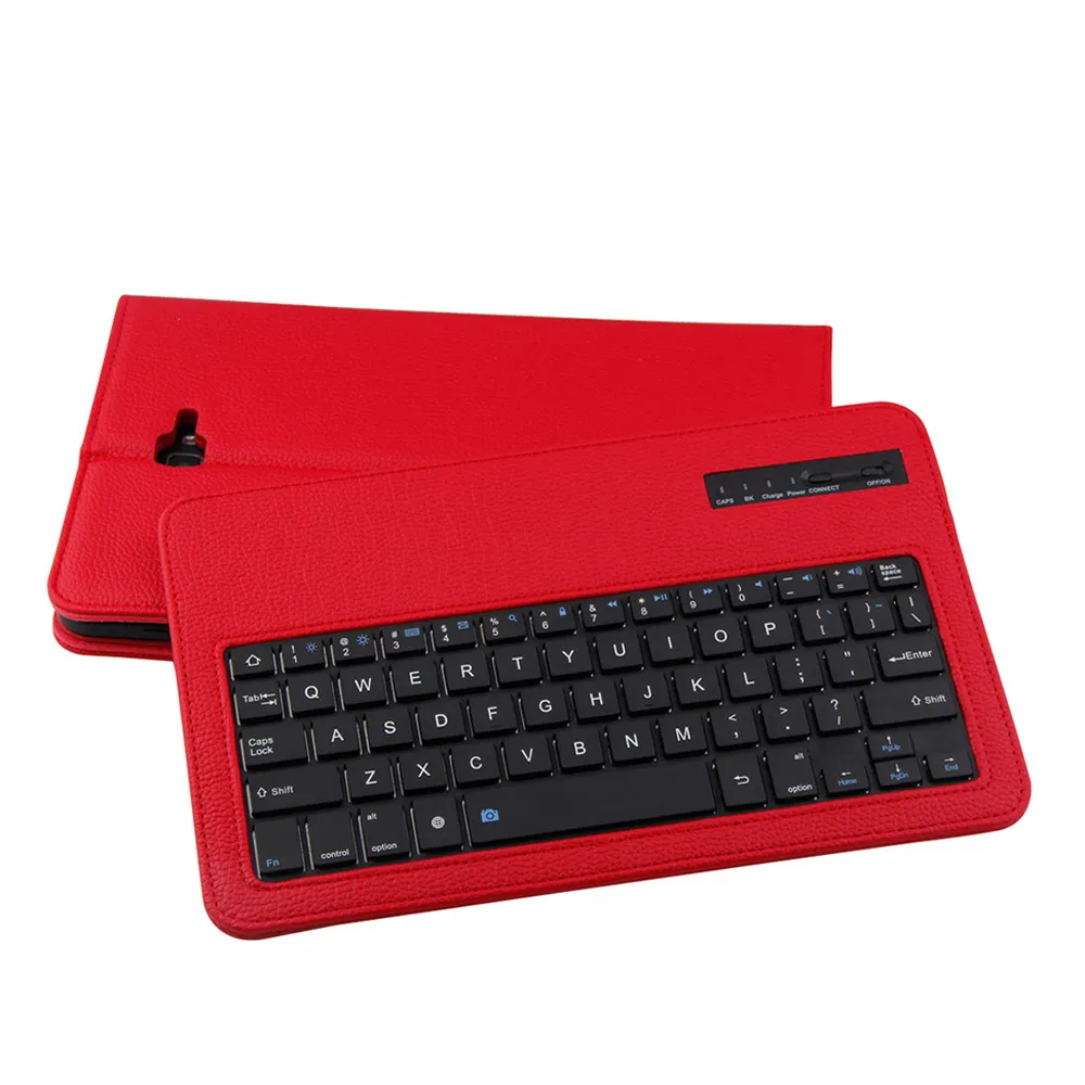 Bluetooth клавиатура чехол для Samsung Galaxy Tab A 10,1 T580 Funda+ пленка+ ручка клавиатура мини беспроводной