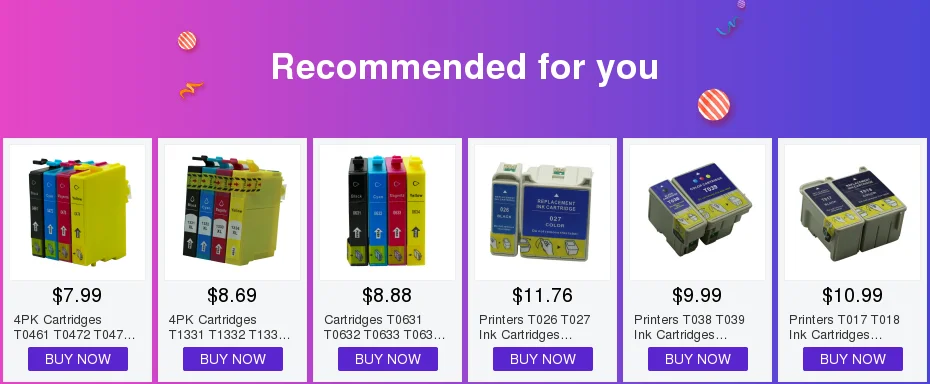 Printers T038 T039 Ink Cartridges Compatible For Epson Stylus C41 C41UX C43UX C45 CX1500 CX1500V Printer Cartridge Inkjet