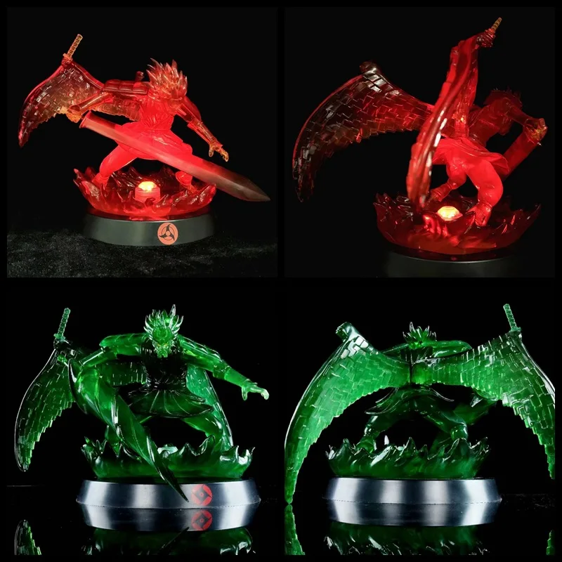 

Anime Figures Tempestuous God of Valour Shippuden Night Light LED Action Figurine Color Change Toy Sasuke Figure