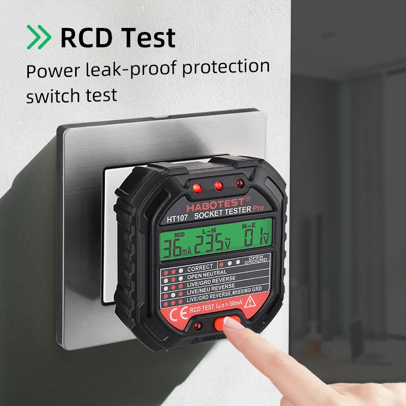 HT107 выходное гнездо проверка освещенности Обнаружение напряжения переменного