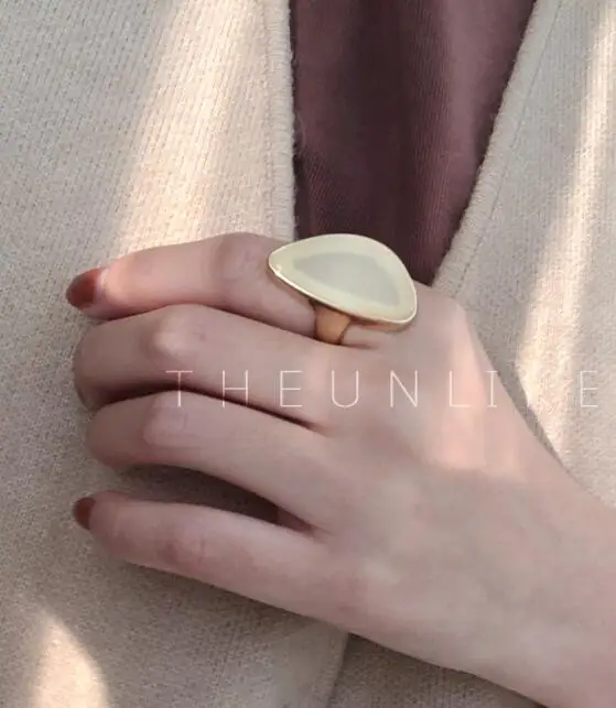 Массивное кольцо из дерева и смолы для женщин уникальное Ювелирное Украшение в