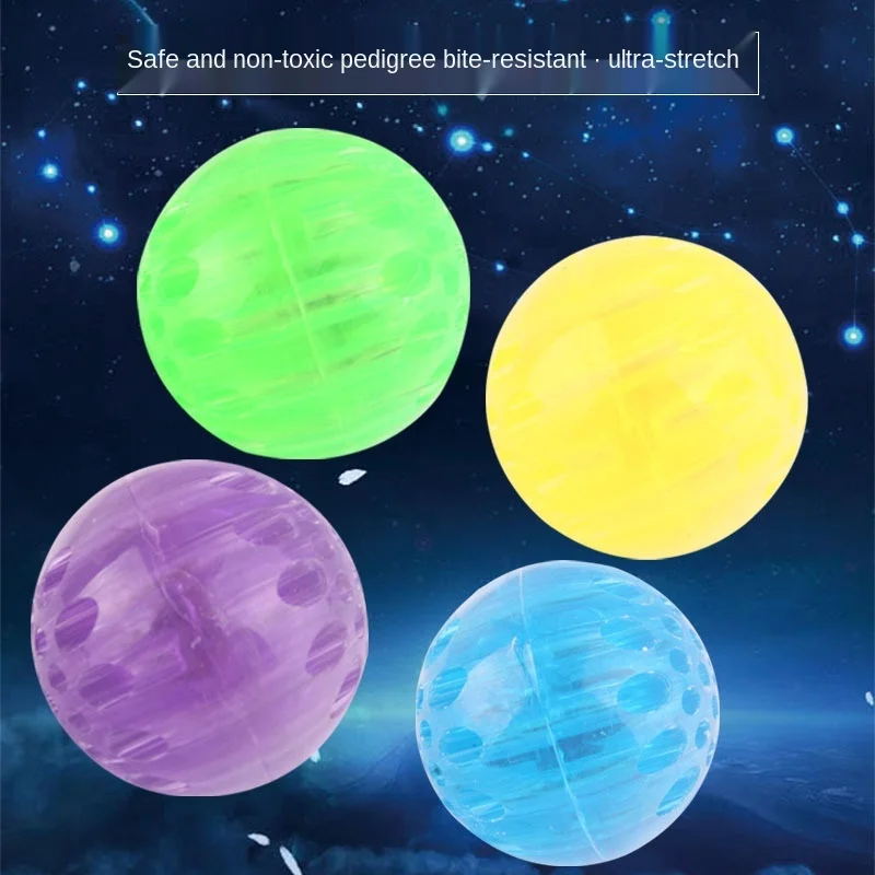 

Pet toy ball rubber elastic flash dog toy pet bite teeth clean tooth toy ball pet dog bite ball.