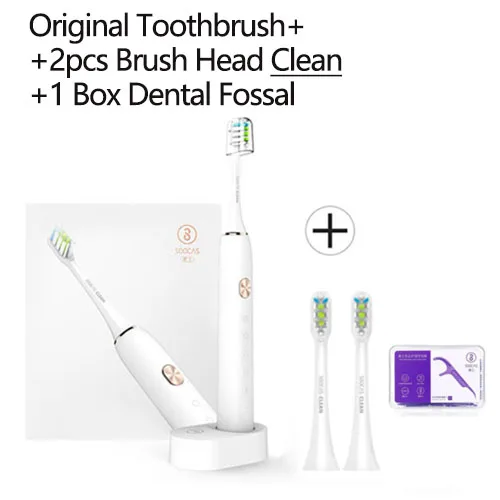 Soocas Dental White Xiaomi Soocare X3 X3S Soocas электрическая умная зубная щетка Водонепроницаемая беспроводная зарядка Android iOS приложение пульт дистанционного управления - Цвет: Soocas Dental White
