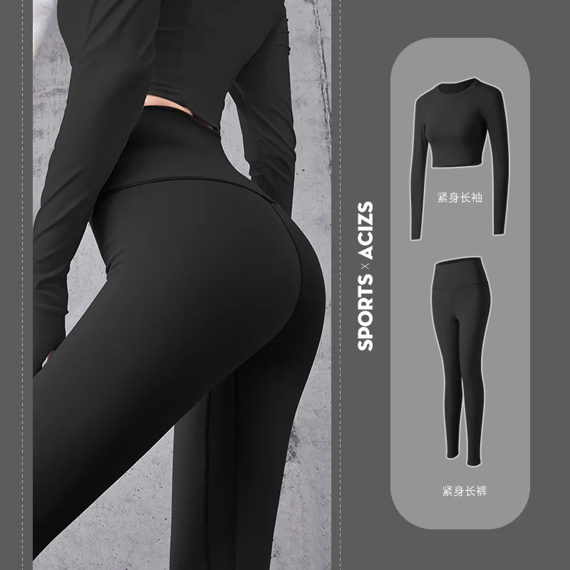 

Seamless Leggings Women Fitness Set Deportiva Mujer Gym Clothing Track Suit High Waist Pants Sports Bras Workout Set Tracksuits