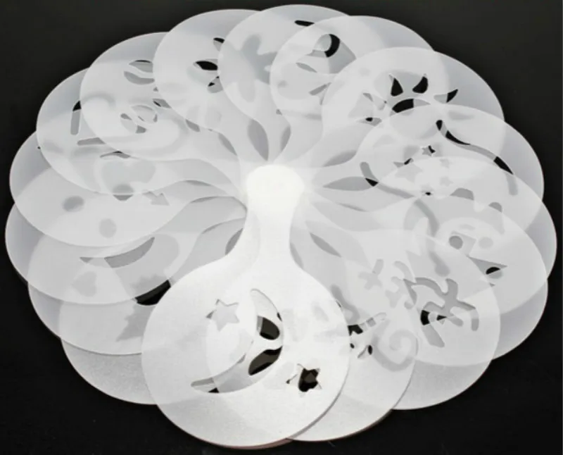 Новинка 2020 16 шт. форма для рисования кофе необычная печатная модель распыления