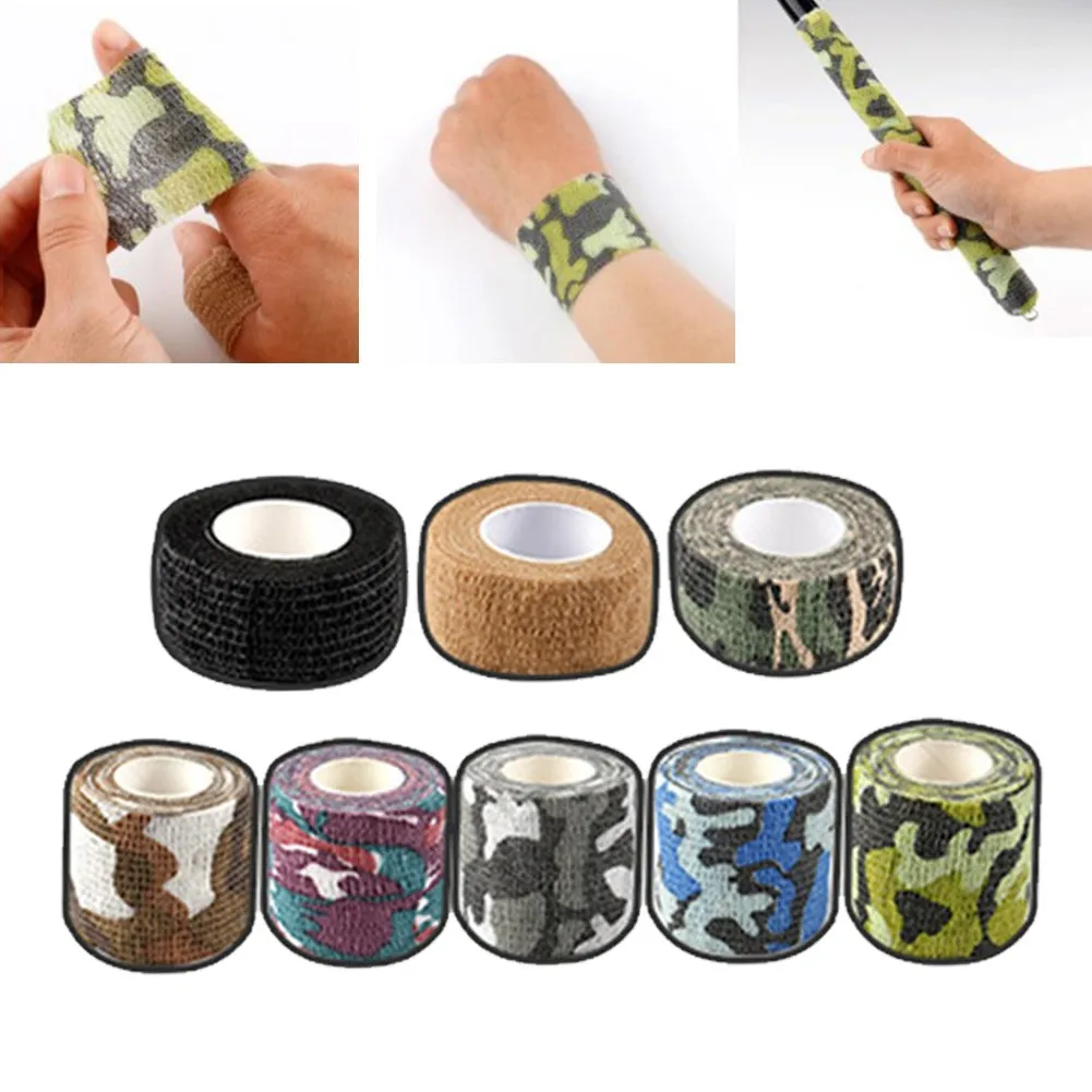 

1PC 4.5m 4.6m Self Paste Elastic Bandage Sports Knee Finger Ankle Palm Shoulder Athletic Elastoplast Gauze Wrap Tapes For Fish