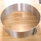 6-12 дюймов Круглая Форма для торта из нержавеющей стали регулируемая Выдвижная форма для торта мусс круглая посуда для выпечки инструменты для украшения торта