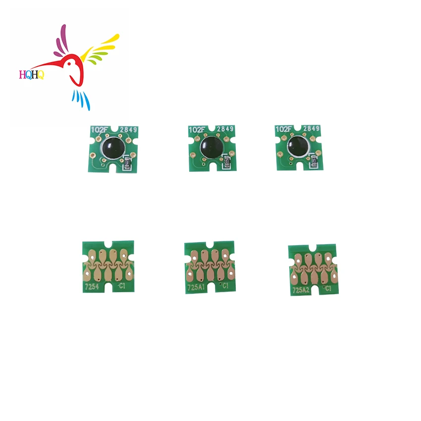 6 шт./компл. один раз чип для Epson Surecolor SC F2000 F2100 картридж T7251 t7254 t725A картриджа с