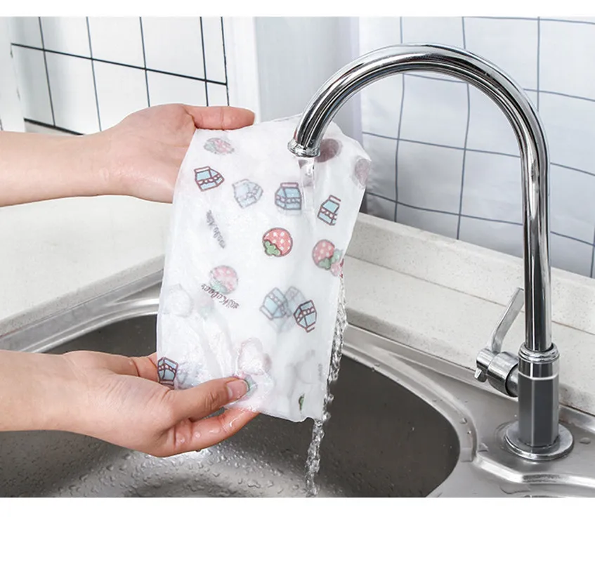 

1 Roll Of Dish Cloth 2021 Reusable Lazy Dish Cloth Bamboo Towel Kitchen Dish Cloth Hand Towel Organic Dish Cloth Roll Cleaner