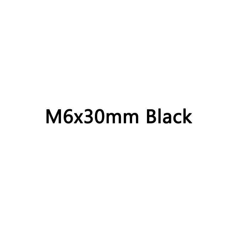M6x30mm Black Титановый "Wanyifa" Ti Болт M6 x 20 25 30 35 мм для наушников - Цвет: M6x30mm Black
