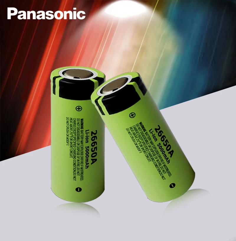 4 шт. 100% оригинальные литий-ионные аккумуляторы Panasonic 26650A 3 7 в 5000 мАч | Электроника