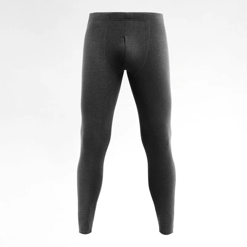 Men Long Johns Autumn Winter Men Seamless Thermal Underwear Man Sexy U Convex Leggings Male Warm Plus Velvet Lounge Long Pants