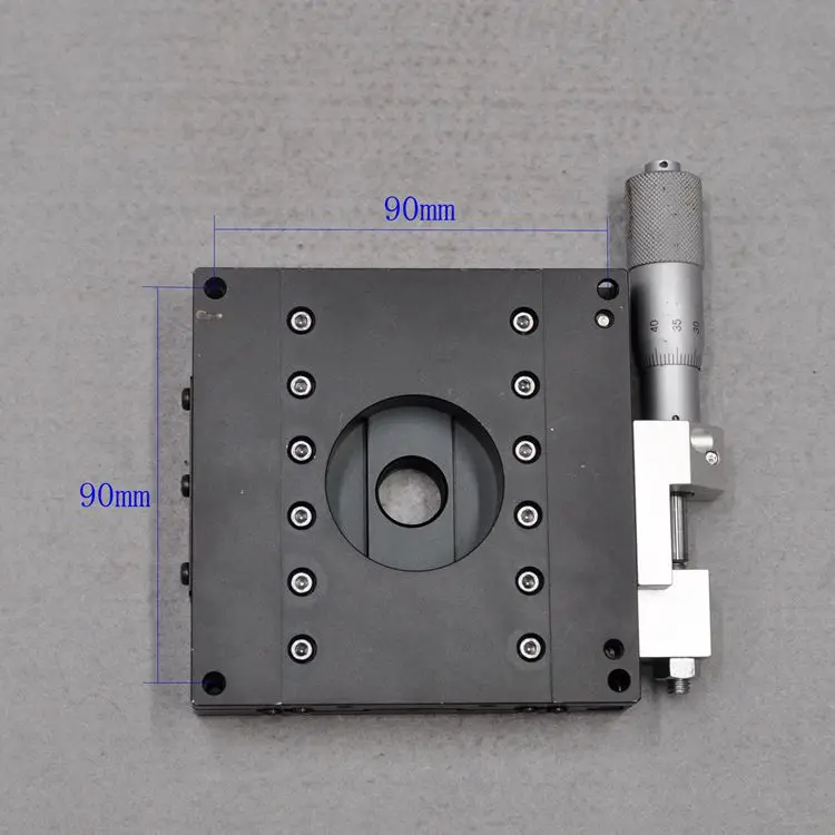 

Y axis 100 * 100mm sigma manual precision displacement fine adjustment sliding table X axis optical guide type work table