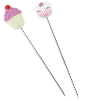 stainless steel biscuit needle cute cake tester cookie icing sugar fondant needles kitchen baking pastry accessories
