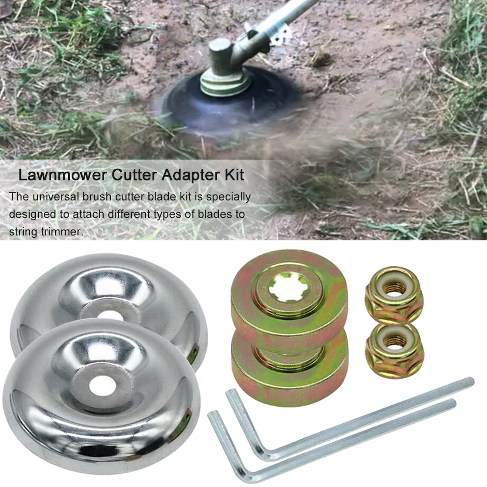 

8pcs Locknut Wrench String Trimmer Weed Mower Replacement Parts Fixed Plate Strimmer Lawnmower Cutter Adapter Kit Garden Tool