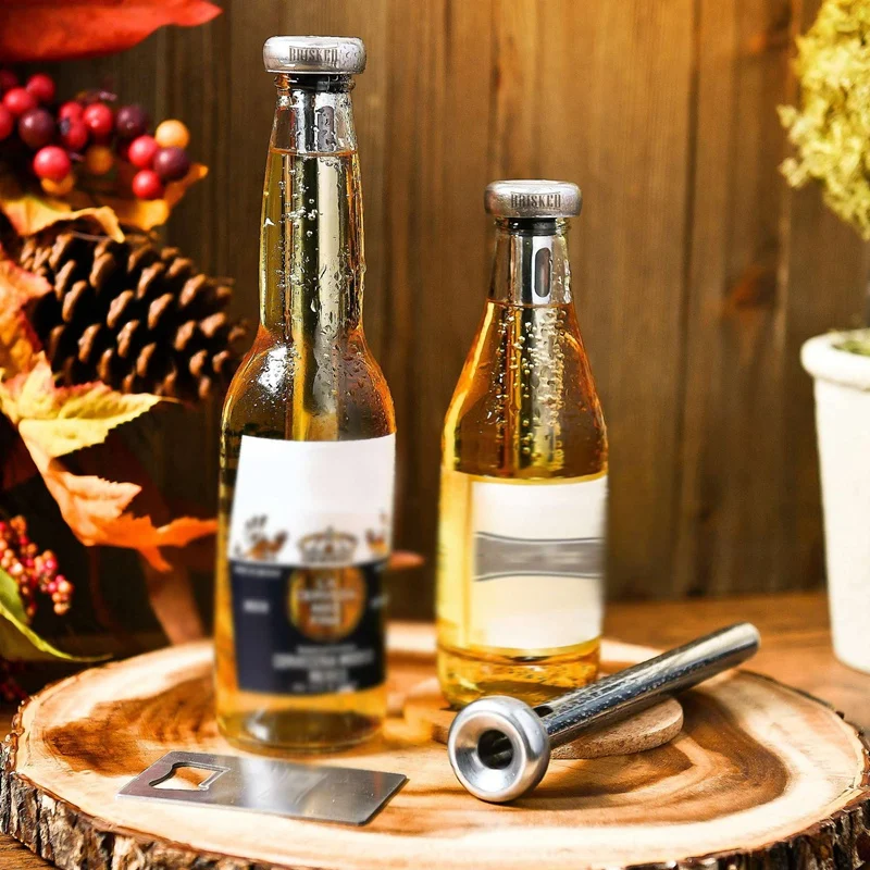 

Beer Chiller Sticks for Bottles Set Stainless Steel Cooling Chillers Christmas Gift Accessories Cooler Gag Idea for Mens