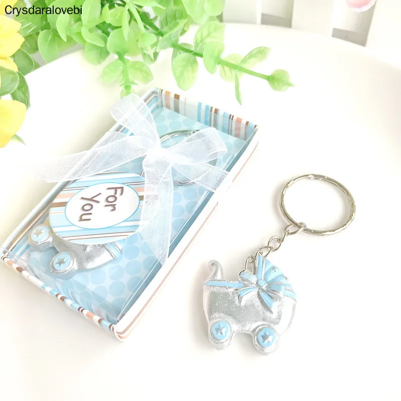 

15pcs Baby Carriage Key Ring Favors Baby Shower Baptism Party Keepsake Birthday Keychain Gifts