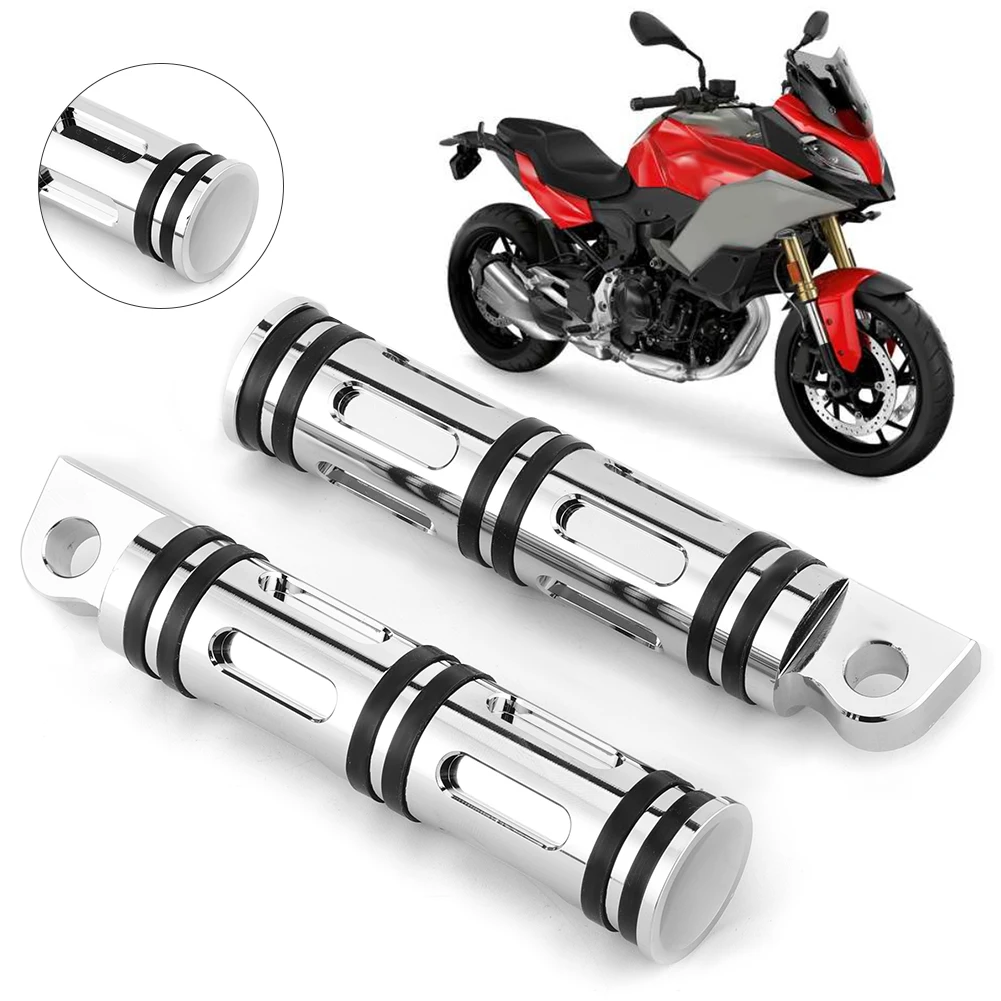 

New 1 Pair Of Water Drop Style Front Rear Pedals Footrest Pegs Fit For Touring XL883 XL1200 2007-2015 Electrosilvering