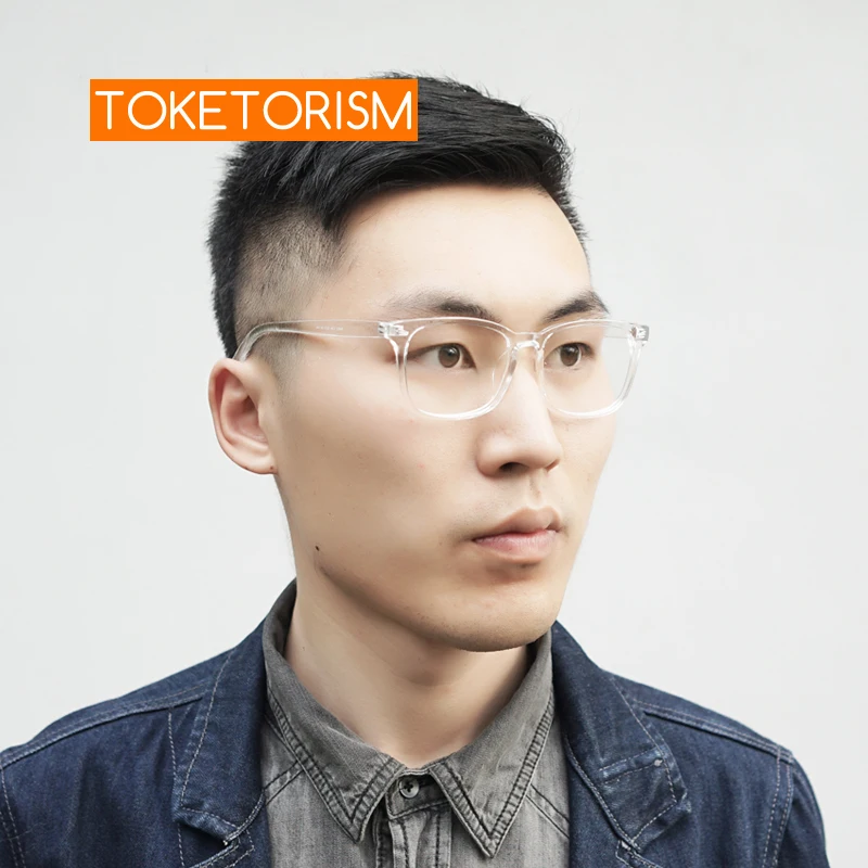 Toketorism прозрачные Модные Винтажные хипстерские очки, брендовые дизайнерские ретро очки, оправа для мужчин и женщин 2808