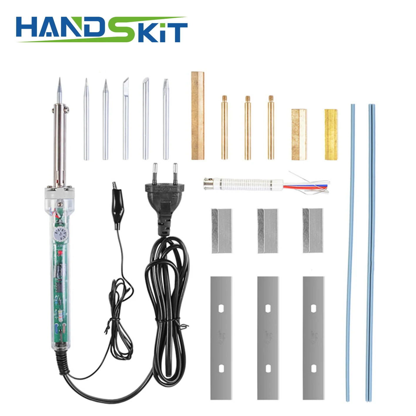 Паяльник Регулируемый с УФ клеем 100 450 градусов 220 В 60 Вт 22 шт.|soldering iron|220v 60wiron solder |