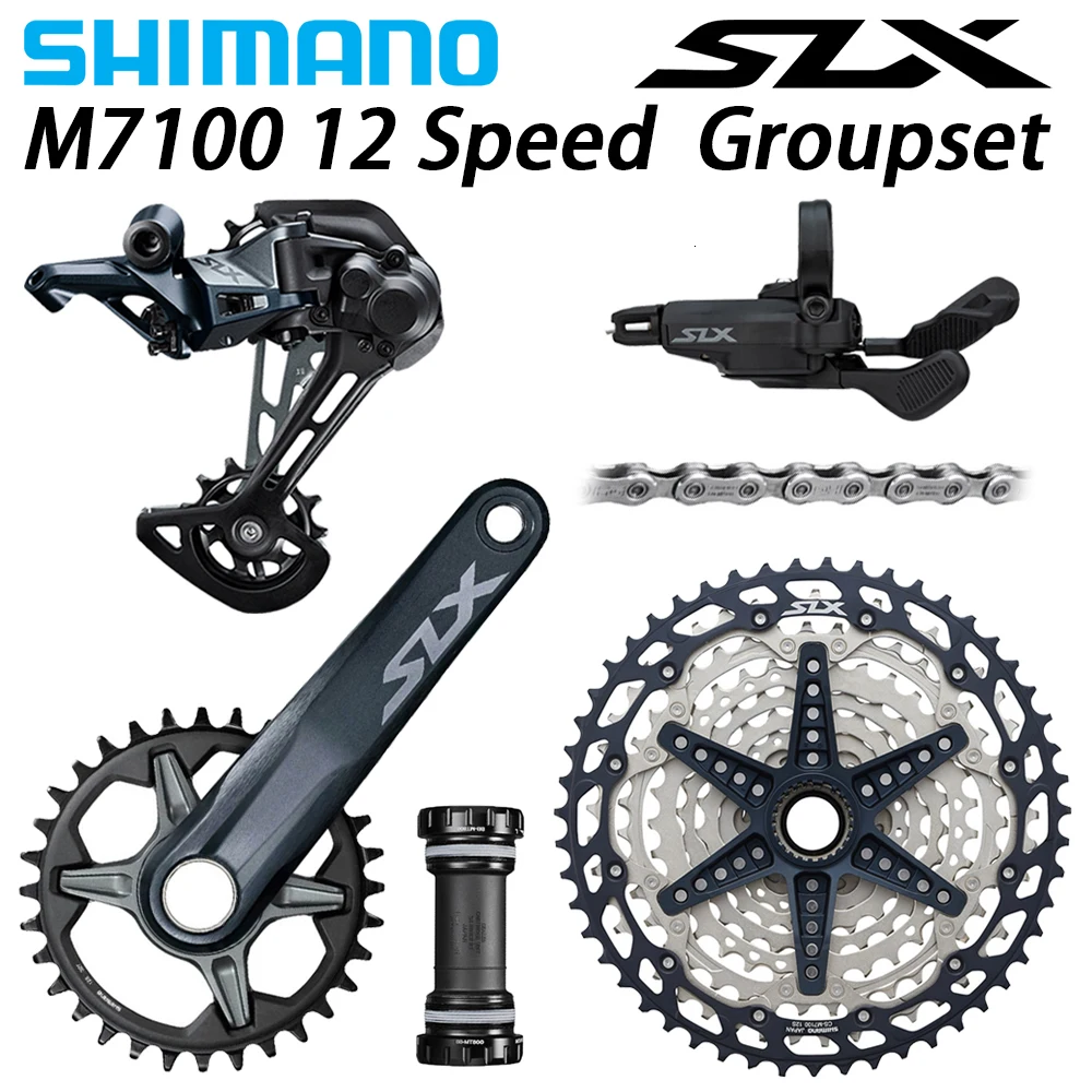 SHIMANO DEORE SLX M7100 1x12 speed Groupset 32T 34T 36T 170 175 мм шатун MTB 12 S 10 51T задний