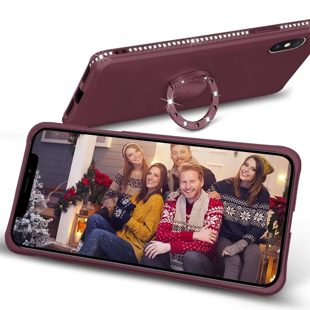 Алмазный чехол для Xiaomi Redmi Note 7 6 5 Pro Red mi 6A K20 Чехол 9T 9 8 SE A2 Lite Play Ring Kickstand Case |