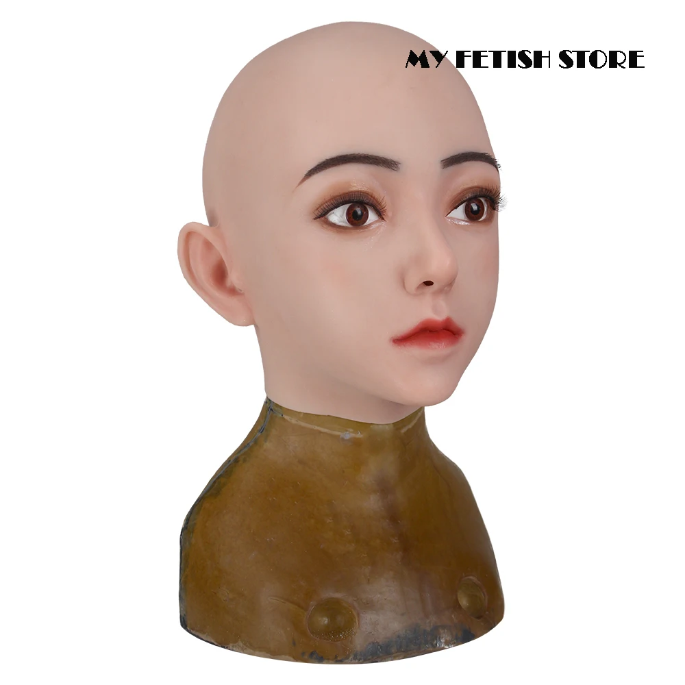 (Avila-4G)Crossdress Full Head Realistic Silicone Girl Female Disguise Party Cosplay Transgender Mask Male To Drag Queen | Тематическая