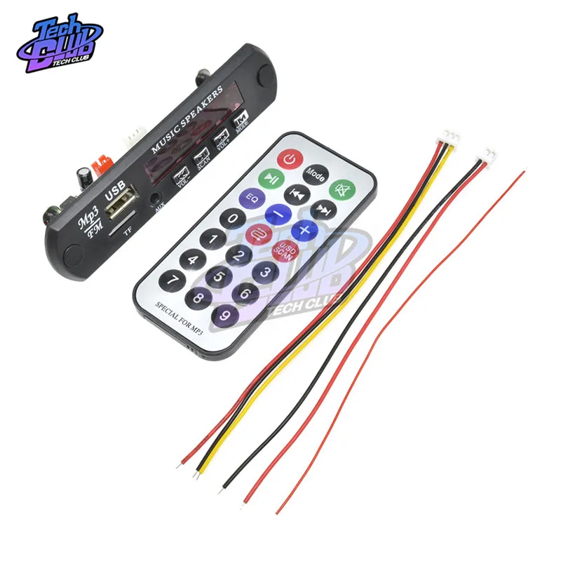 MP3 модуль WMA 5 В декодер плата с большим цветным экраном 12 0 аудио USB TF радио для