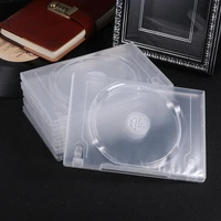 6pcs cd storage box transparent dvd case cd package portable for home cinema insertable color sheet cd dvd case