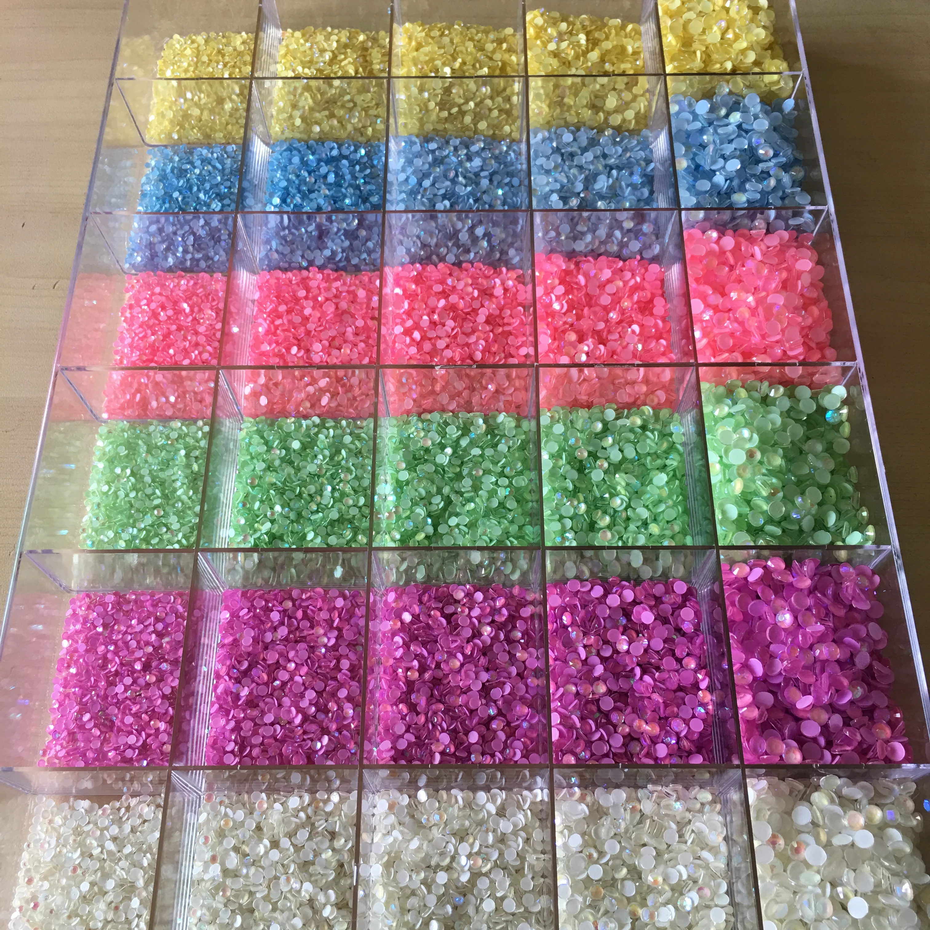 Модный Свежий дизайн ногтей одного размера Стразы мокко круглые стеклянные