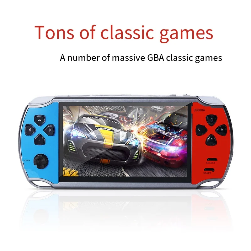 

OIMG new nostalgic 8G dual joystick PSP game console 5.1 inch high-definition large screen S9000A handheld game console