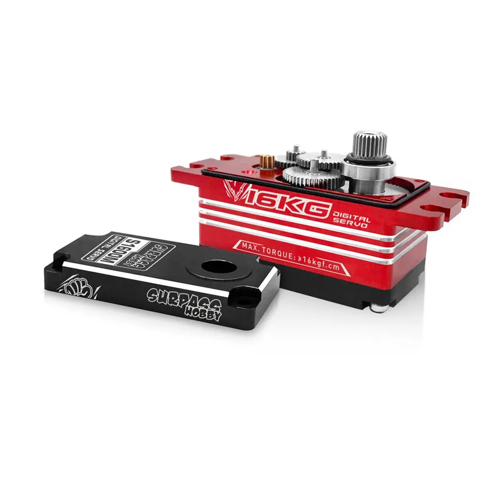 

Durable SURPASS HOBBY 16KG Low Body Digital Servo RC Car Accesorries RC Car Servo 16KG Steering Gear