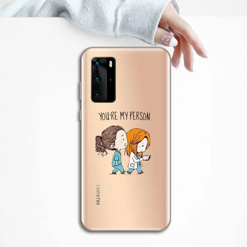 

Medicine Doctor Nurse Phone Case Transparent for Huawei P20 P30 P40 lite pro P smart 2019 honor 8x 10i