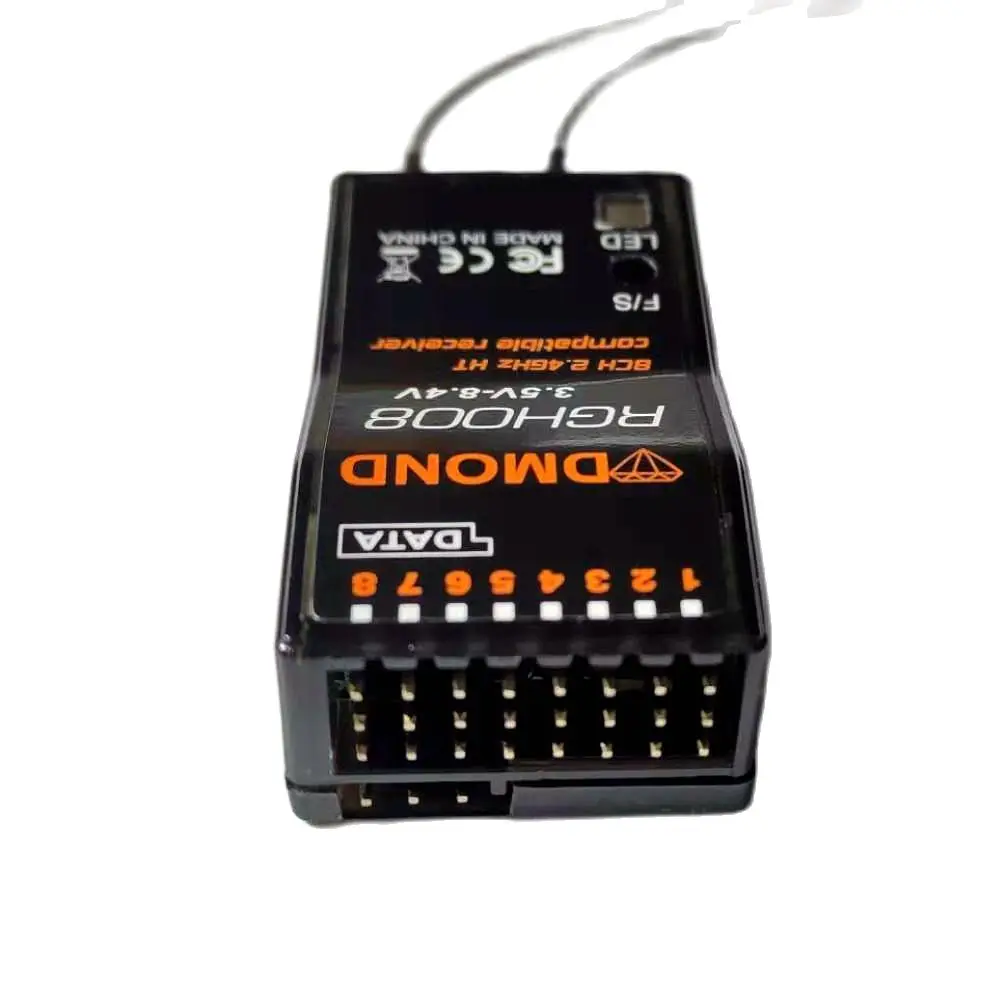 Graupner HoTT + SUMD-receptor compatible con DMOND RGH008, 8 canales, telemetr&iacute;a, GR-12L, GR-32L, MZ-32, MZ-12, MZ-10-1