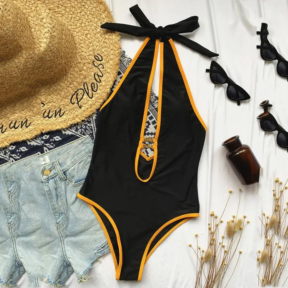 Женские купальники сексуальный цельный купальник для женщин пляжный с глубоким