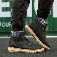 men boots winter shoes men waterproof snow boots with warm plush winter footwear male casual boots sneakers