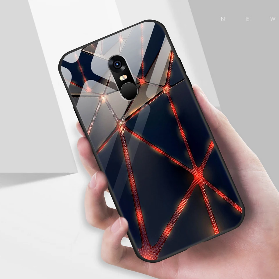 Для Xiaomi Redmi Note 4/4X роскошный чехол из закаленного стекла для Remi Note 4 Pro CN Version/4 Gobal Version Fashion Soft Edge Shell