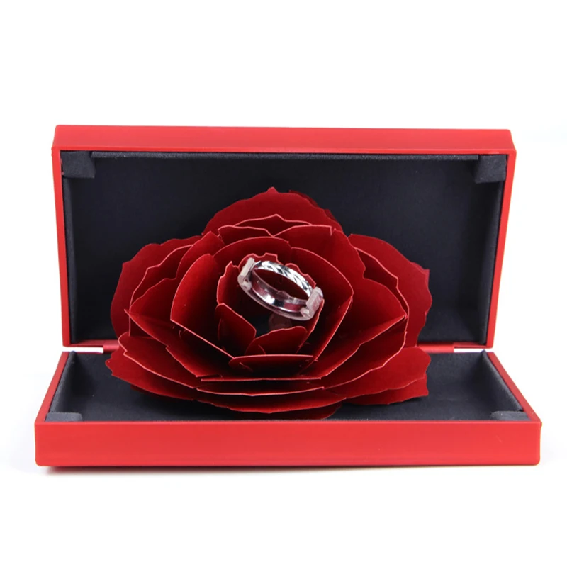 Складная коробка с розами для женщин 2019 креативный бумажный чехол хранения