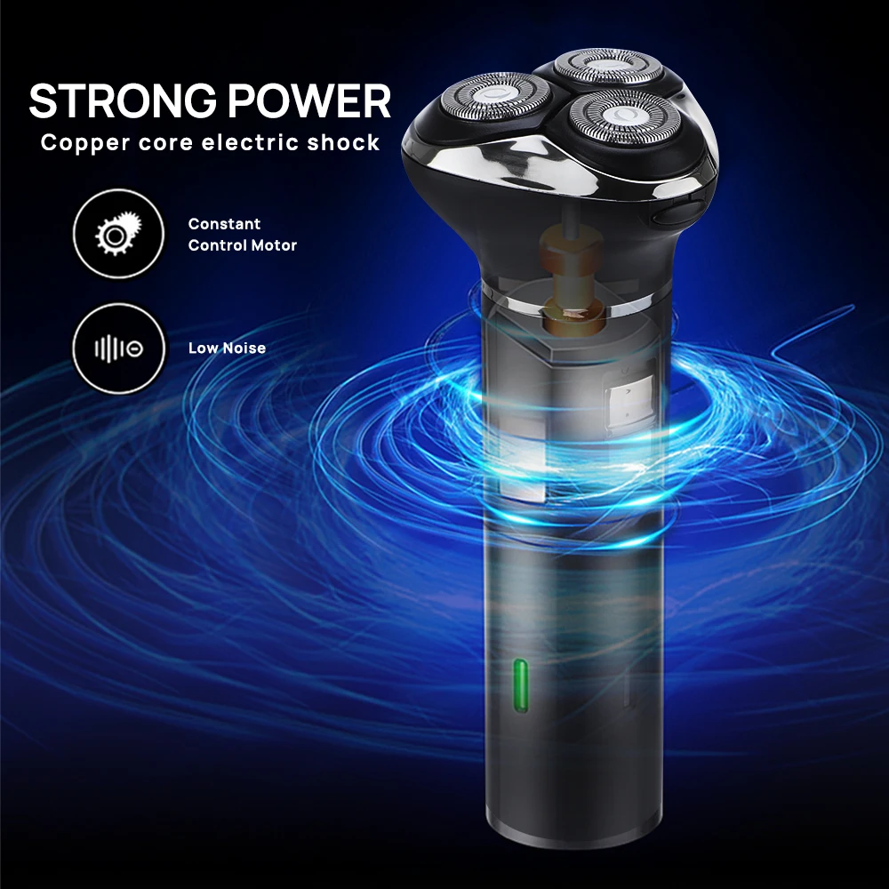 3 in 1 Shaver Man Electric Razor with Hair Cutting Clipper Machine and Nose Trimmer Beard Blades Shaving Set USB Rechargeable | Бытовая