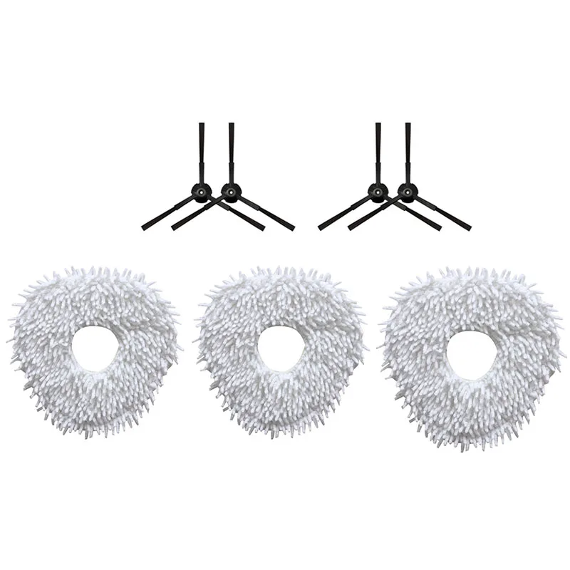 

3Pcs Mop Cloth,4Pcs Side Brushes for Narwal YJCC001-1 Vacuum Cleaner Replacement Parts Accessories