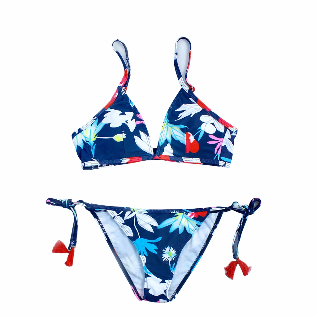 Новинка 2019 Женский комплект бикини сексуальный треугольный купальник два
