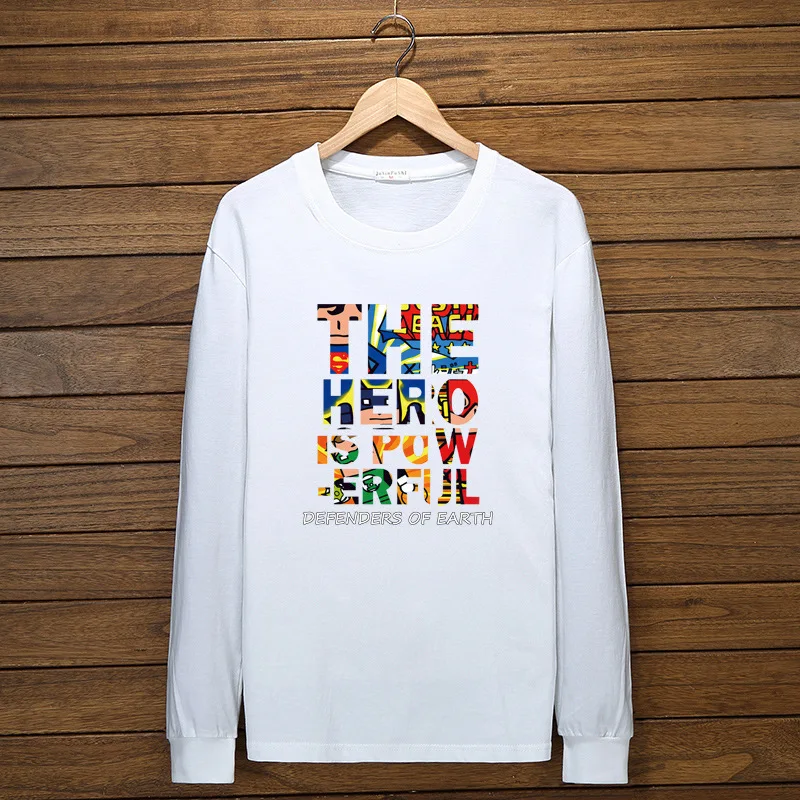 Футболка мужская из хлопка с длинными рукавами вес 162 кг размера плюс 5 цветов