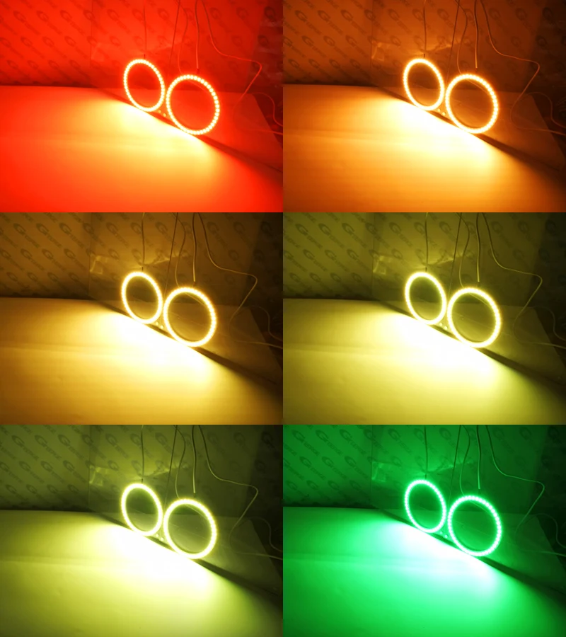 For Mercedes Benz R Class W251 2006-2009 Pre facelift BT App RF Remote Control Multi-Color RGB led angel eyes kit halo rings | Автомобили