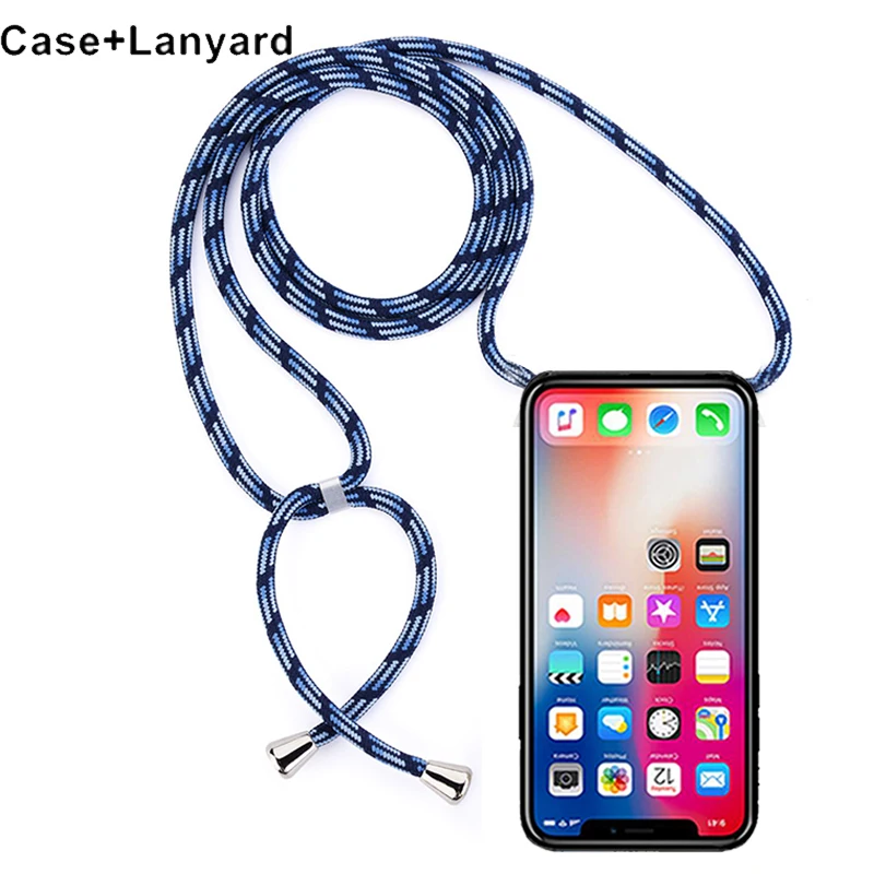 Lanyard Hang Strap Case for Realme Narzo 50A 50i 30A 30 Pro 30 4G 5G 20A 20 10 10A Strap Cord Chain Cover images - 6
